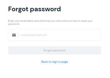 Forgot password